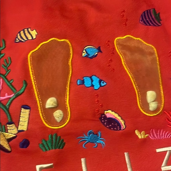 Belize Red Tote Bag - Picture 3 of 7